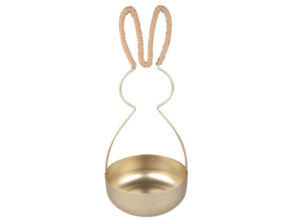 Dekorační svícen ve tvaru zajíce -11,5 x 26,5 cm