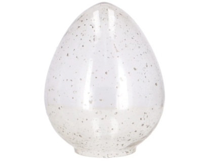 Skleněné vejce Seelze, čiré - průměr 12,5 cm