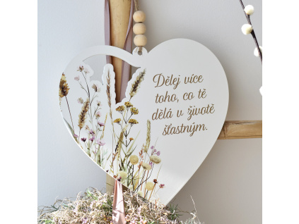 Srdce s citáty XXL - Dělej více toho, co tě dělá v životě šťastným.
