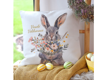 Polštář se zajícem - Veselé Velikonoce