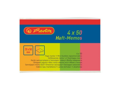 Herlitz - Samolepicí bloček 20 x 50 mm