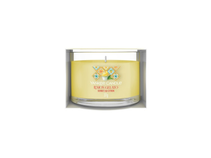 YANKEE CANDLE VOTIVNÍ SVÍČKA PLNĚNÁ VE SKLE LEMON GELATO