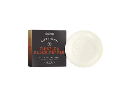 Ostropestřec & Černý pepř Tuhé mýdlo na pleť a vousy, 100 g