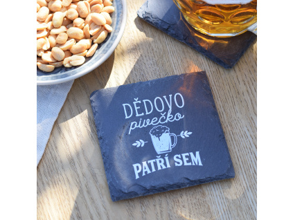 Slídový podtácek - Dědovo pivečko