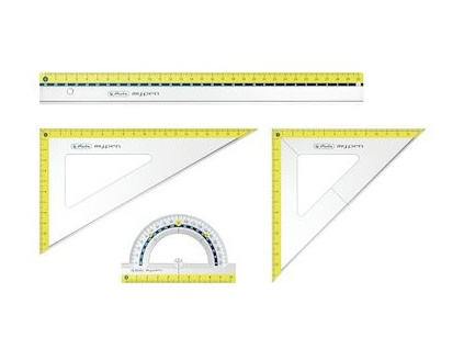 Herlitz - Sada pravítek pro geometrii