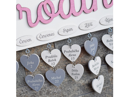 Extra 30 srdíček k rodinnému kalendáři