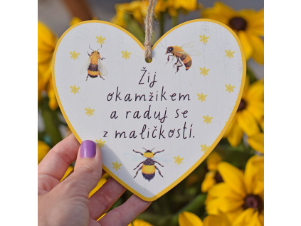 Včelí srdíčko - Žij okamžikem a raduj se z maličkostí.