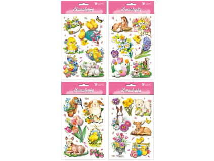 Velikonoční samolepky s glitry (Varianta Velikonoční samolepky s glitry D)