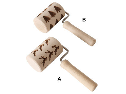 Vánoční embosovaný mini váleček - 2 druhy (Varianta Vánoční embosovaný mini váleček - 2 druhy B)