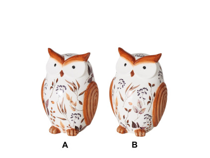 Keramická dekorace - sovička, 2 druhy (Varianta Keramická dekorace - sovička, 2 druhy B)