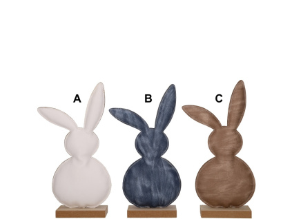 Kožený králíček - 10x28 cm, 3 barvy (Varianta Kožený králíček - 10x28 cm, 3 barvy C)