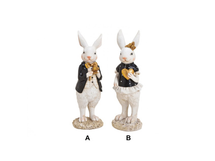 Dekorativní zajíček - 2 druhy, 7x22x7cm (Varianta Dekorativní zajíček - 2 druhy, 7x22x7cm B)