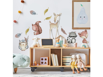 Samolepka na zeď - Veselý les XL