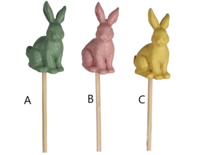 Velikonoční zápich - králíček, 3 barvy (Varianta Velikonoční zápich - králíček, 3 barvy A Varianta)