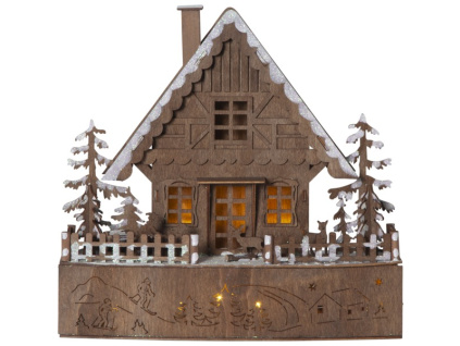 LED Chaloupka dekorační  svícen