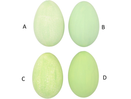 Husí vejce přírodní matné 8 cm, 4 barvy (Varianta Husí vejce přírodní matné 8 cm, 4 barvy D)