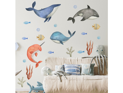Samolepka na zeď- Podmořský svět XL