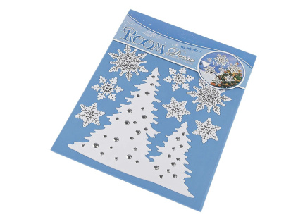 Vánoční samolepky plastické 3D - stromeček