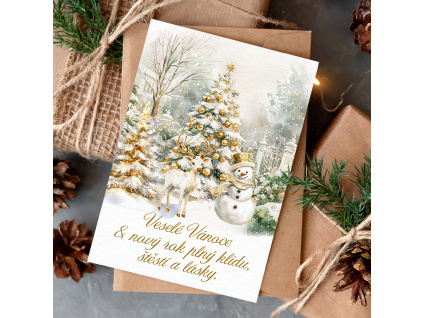 přání Zlaté Vánoce