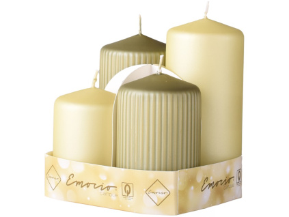 Emocio Sada 4ks Válec hladký + rýhovaný 65mm