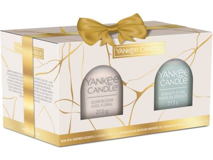 Yankee Candle – Dárková sada - Serenity Stone + Slow Bloom