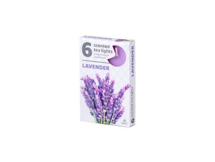 Čajové 6ks Lavender vonné svíčky