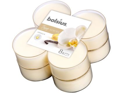 Bolsius Čajové Maxi 8ks Vanilla