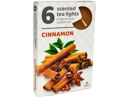 Čajové 6ks Cinnamon vonné svíčky