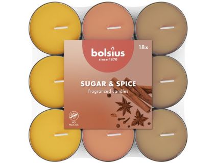 Bolsius Čajové 18ks Sugar&Spice