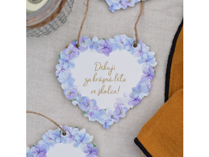 Srdce hortenzie - Za krásná léta ve školce