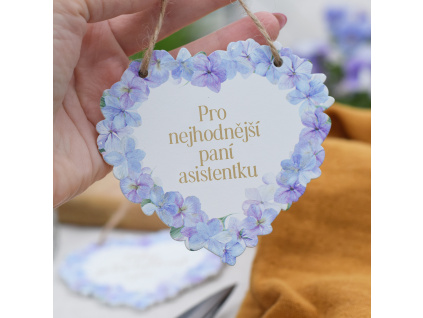 Srdce hortenzie - Pro nejhodnější paní asistentku