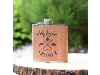 Placatka dřevo a ocel - Nejlepší tatínek