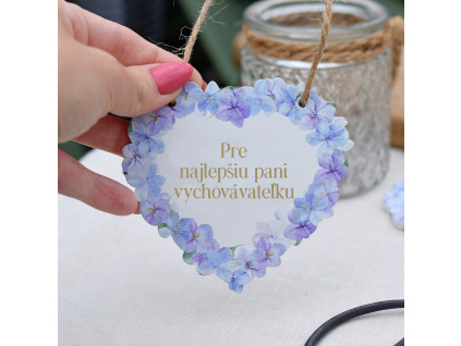 Srdce hortenzie - Pre najlepšiu pani vychovávateľku SK