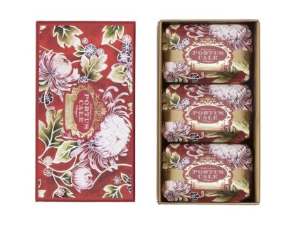 Castelbel Dárková sada mýdel - Noble Red - Květinová Zahrada, 3x150g