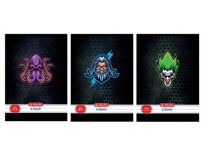 Sešit A5, 40 listů - linkovaný - mix motivů