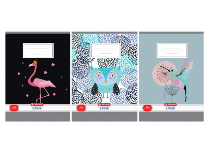 Sešit A4, 40 listů - linkovaný - mix motivů