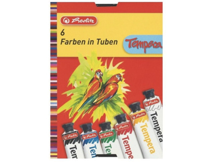 Herlitz - Tempery v tubě - 6 barev