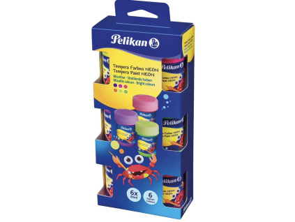 Neonové Tempery Pelikan - 6x20ml