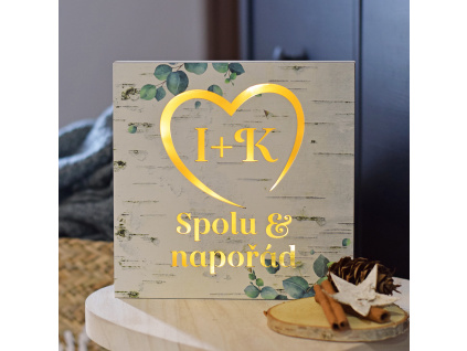 LED cedule Spolu & napořád (na míru)