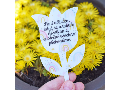 Zápich Tulipán - "Společně vše překonáme."