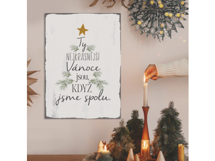 Vánoční cedule - Ty nejkrásnější Vánoce