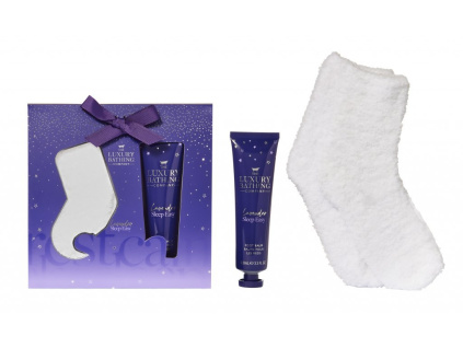 Grace Cole Dárková sada péče o nohy s ponožkami - Levandule