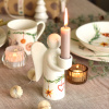 Porcelánový anděl na svíčku - kolekce Kouzlo Vánoc