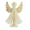 Papírový andílek, bílý - 18 cm
