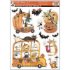 Okenní fólie Halloween s glitrem 29 x 41 cm (Varianta Okenní fólie Halloween s glitrem 29 x 41 cm A)