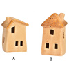Keramický domeček béžový, 7x12x6cm - 2 druhy (Varianta Keramický domeček béžový, 7x12x6cm - 2 druhy B)