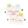 Plátěný pytlíček - zaječí ouška, 4 barvy (Varianta Plátěný pytlíček - zaječí ouška, 4 barvy D)