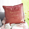 Sametový vyšívaný polštář - Rezervováno pro maminku (Varianta Sametový vyšívaný polštář - Rezervováno pro maminku bez výplně výplň)
