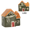 decorative house with led led 8x6x8 cm green ceramic (1)