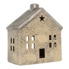 tealight holder house 13x8x15 cm beige ceramic (1)